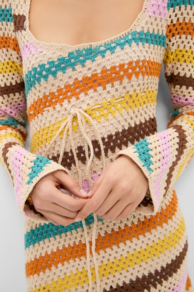 Multi Siera Knit Mini Dress