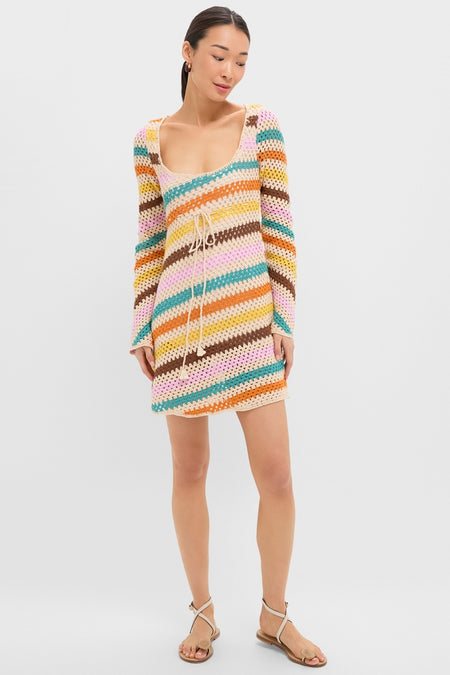Multi Siera Knit Mini Dress