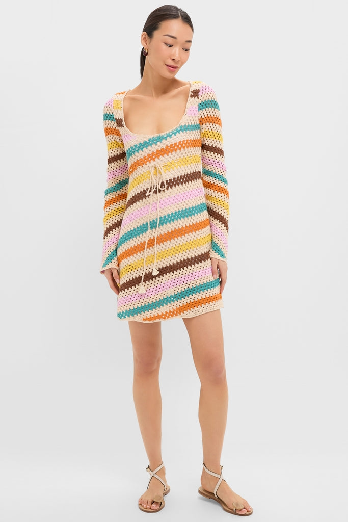 Multi Siera Knit Mini Dress