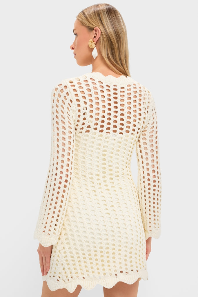 Ivory Knit Tamara Mini Dress | Hyacinth House