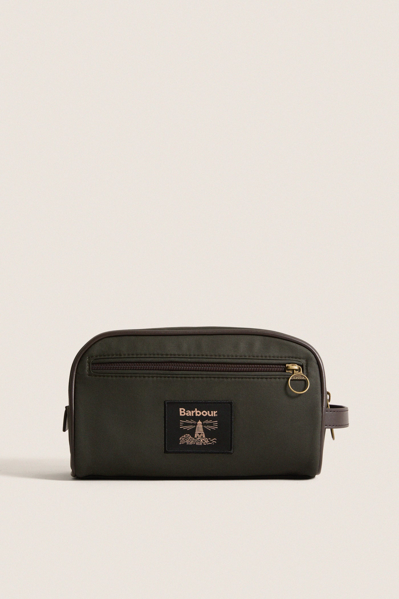 Olive Wax Washbag
