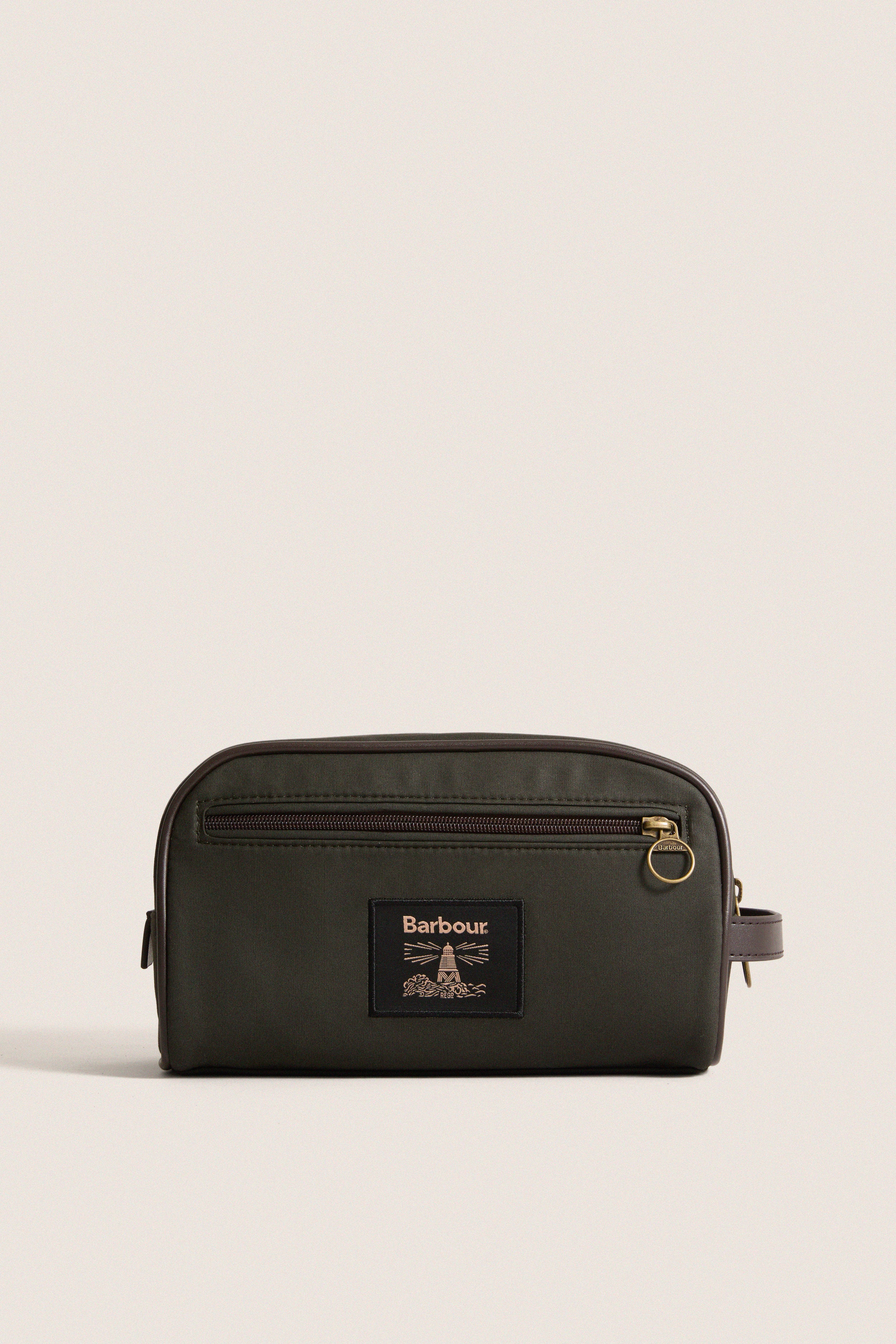 Olive Wax Washbag