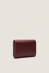 Burgundy Small Soft Napa Clutch