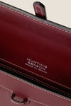 Burgundy Small Soft Napa Clutch