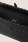 Black Nappa Large Soft Clutch