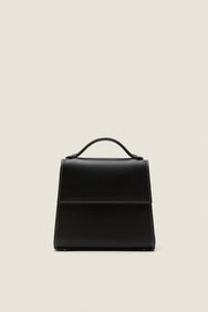 Black Nappa Small Top Handle