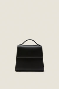 Black Nappa Small Top Handle