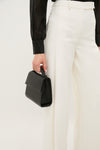 Black Nappa Small Top Handle