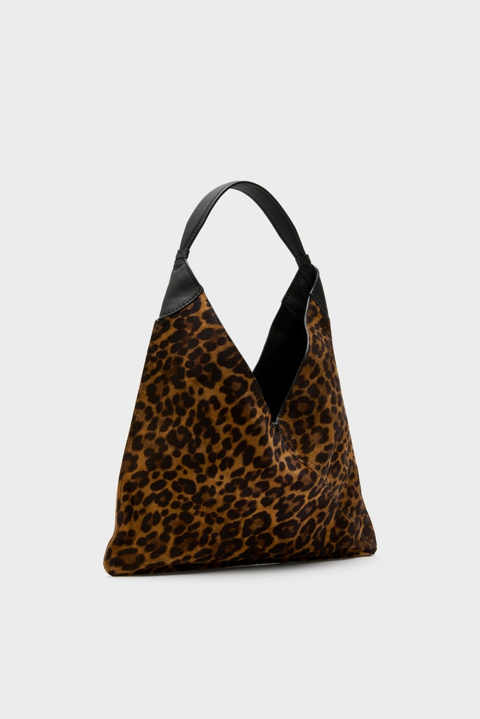 Leopard Medium Origami Shoulder Bag