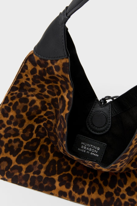 Leopard Medium Origami Shoulder Bag