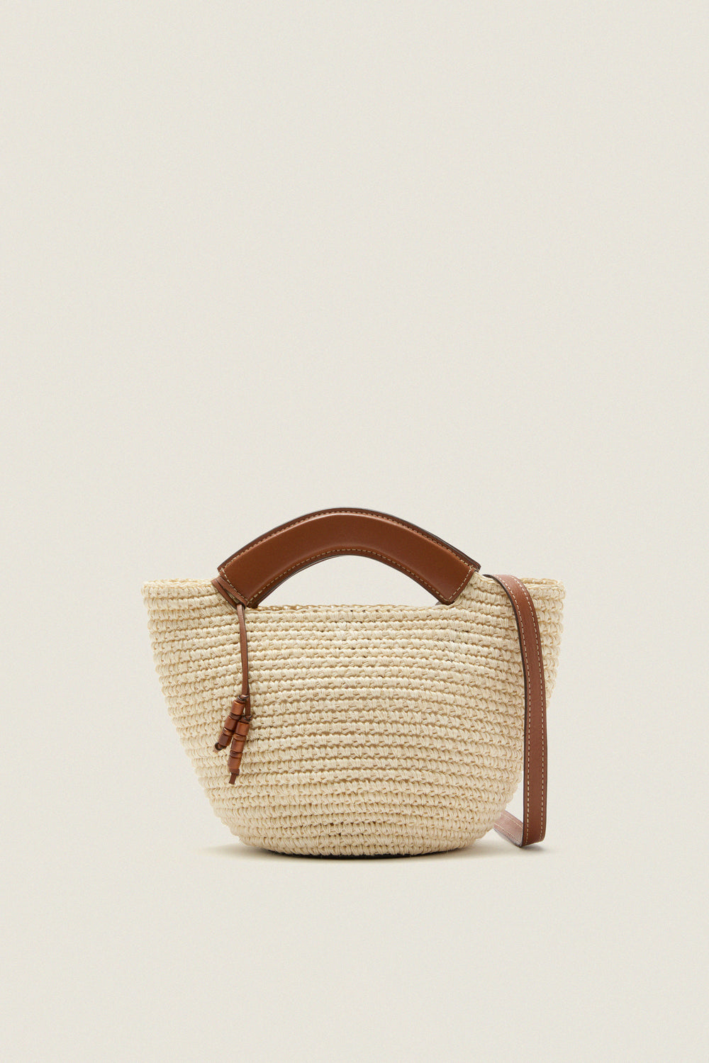Tan Natural Fique Small Shopper