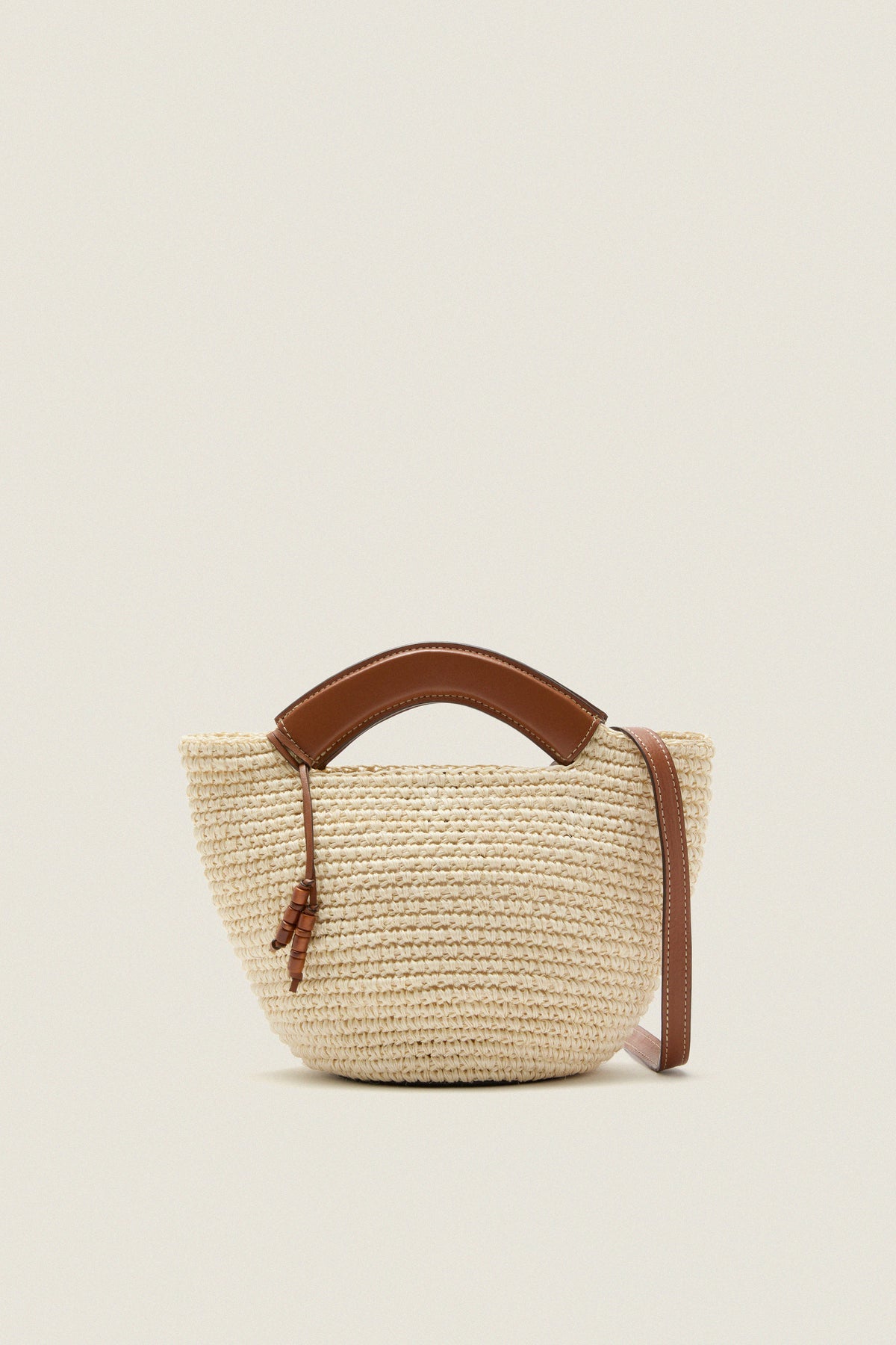 Tan Natural Fique Small Shopper