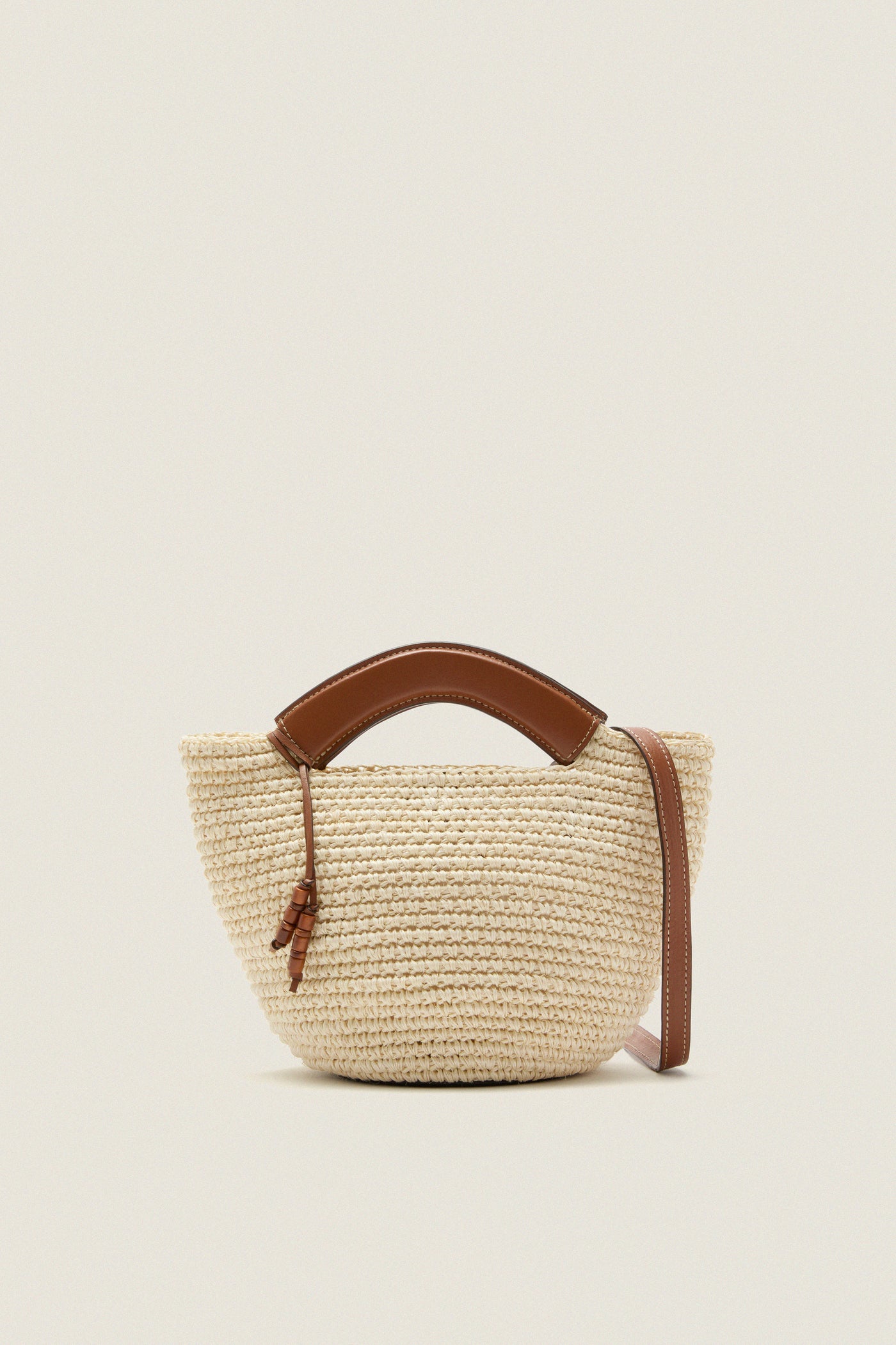 Tan Natural Fique Small Shopper