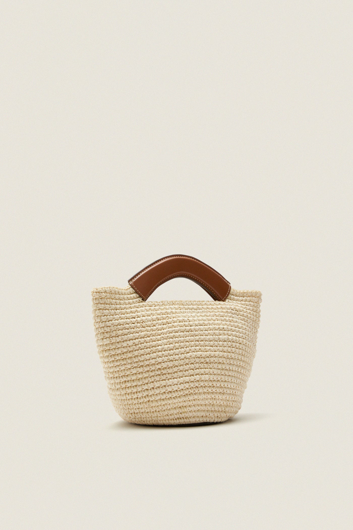 Tan Natural Fique Small Shopper
