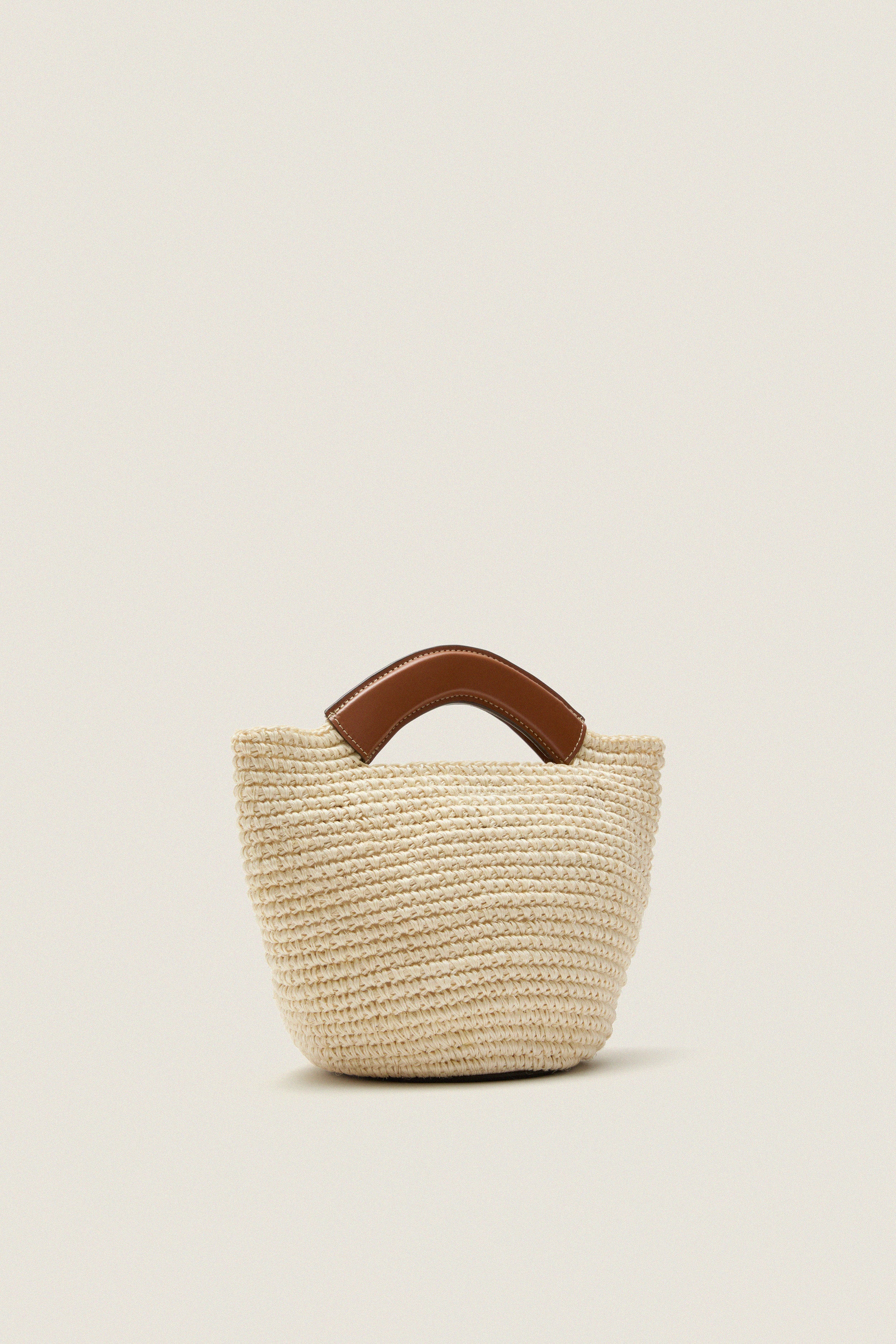 Tan Natural Fique Small Shopper