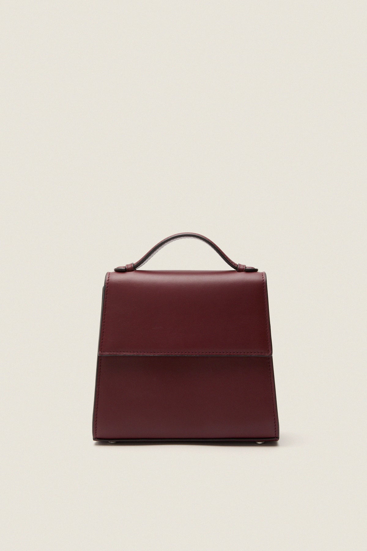 Burgundy Napa Small Top Handle