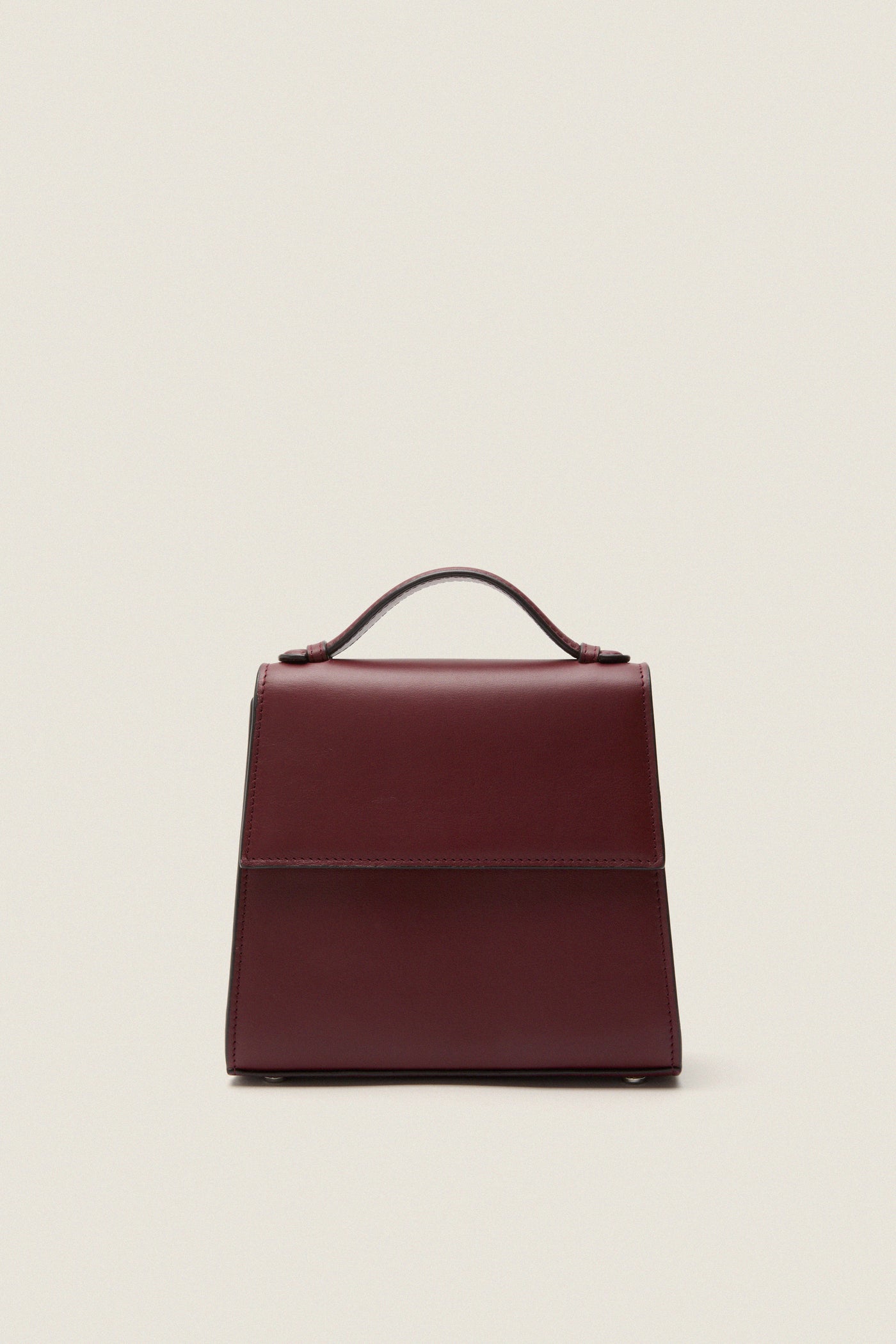 Burgundy Napa Small Top Handle