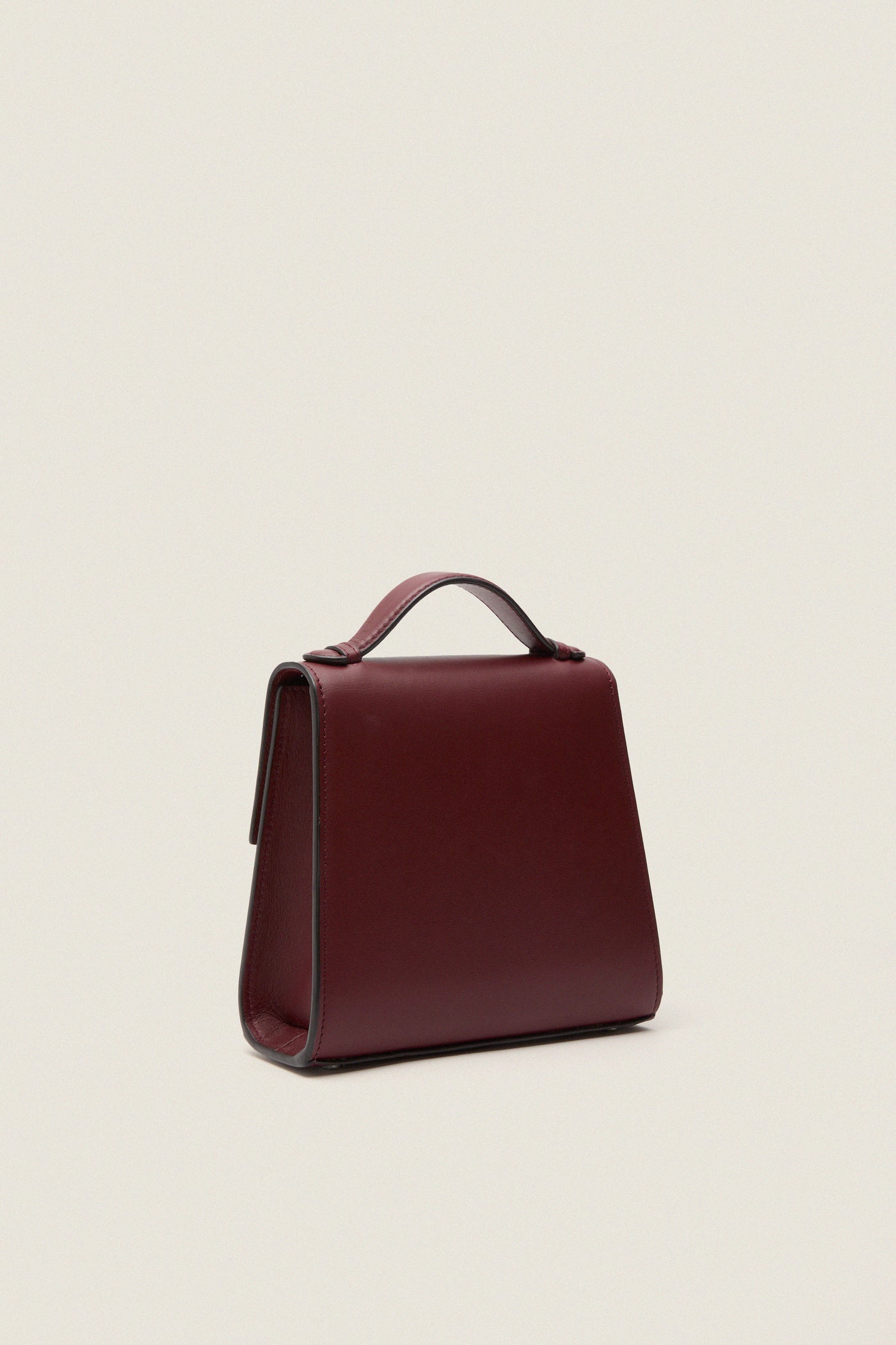 Burgundy Napa Small Top Handle