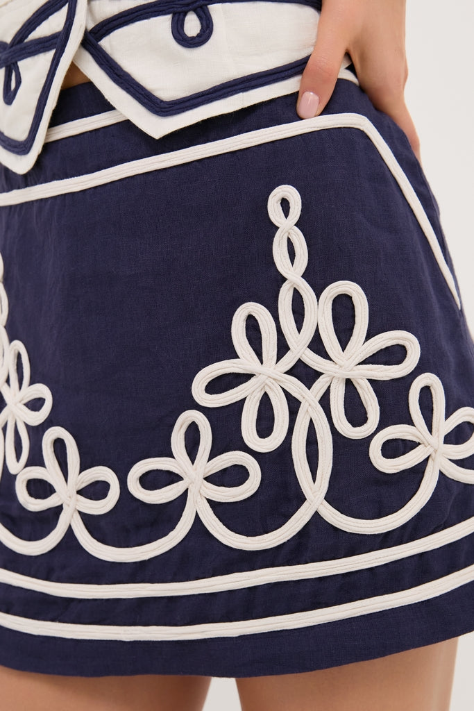 Medieval Blue Amara Mini Skirt