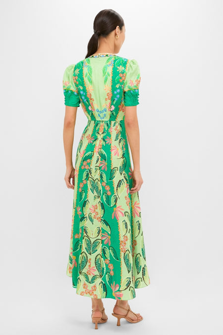 Terrazzo Jade Lea Long Midi Dress