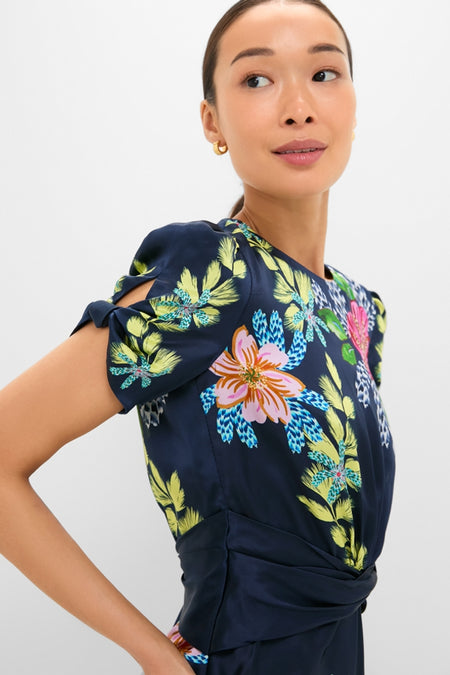 Hosta Trellis Gwen-C Midi Dress