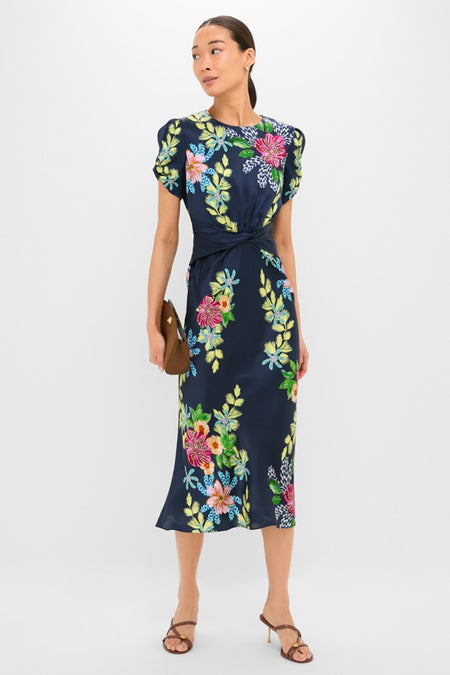 Hosta Trellis Gwen-C Midi Dress | Saloni