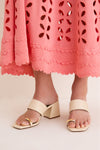Natural Olipmia Block Heel Mules