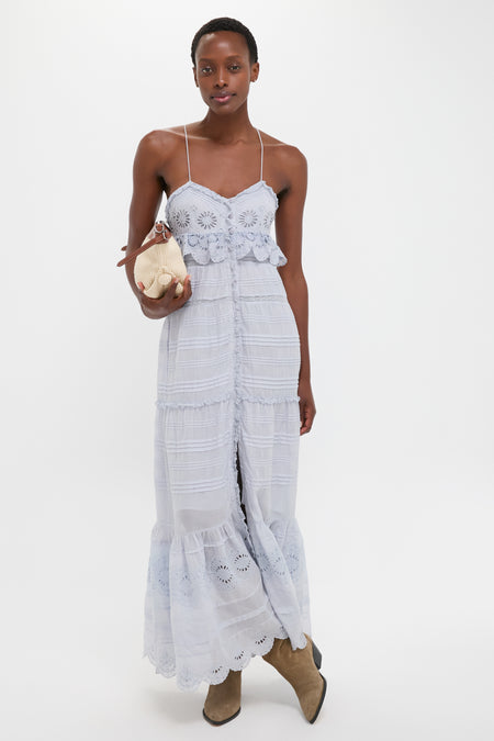 Light Blue Paule Maxi Dress