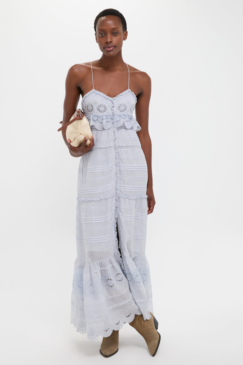 Light Blue Paule Maxi Dress