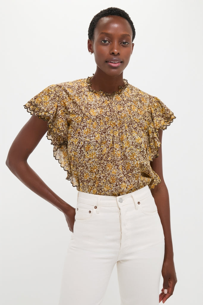 Khaki Daliyane Top | Isabel Marant Etoile