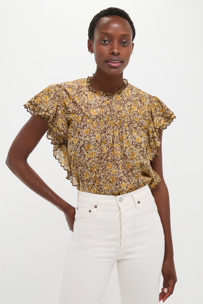 Khaki Daliyane Top | Isabel Marant Etoile