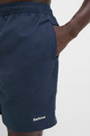 Navy Staple Logo 7 Inch Swim Shorts