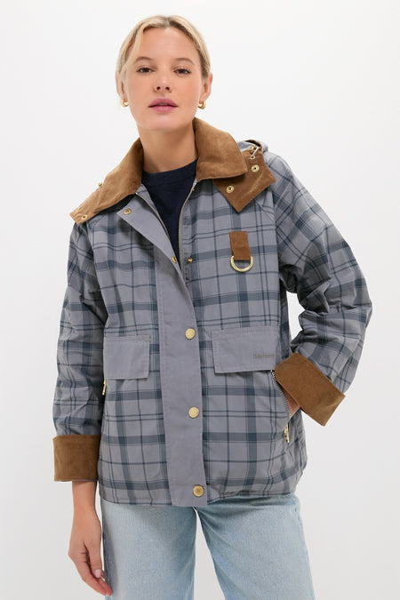 Grey Tartan Carnforth Casual Jacket