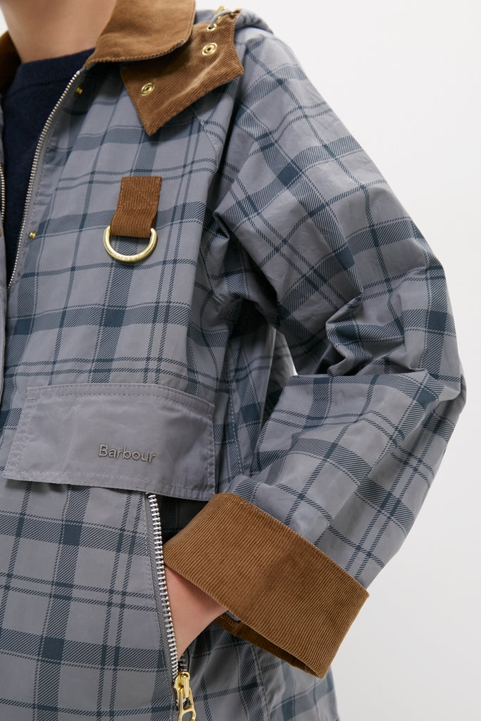 Barbour グレー・チェック柄ジャケット Grey Tartan Carnforth Casual Jacket | Barbour