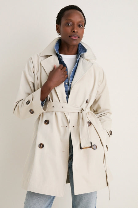 Mist Adare Trench Showerproof Jacket