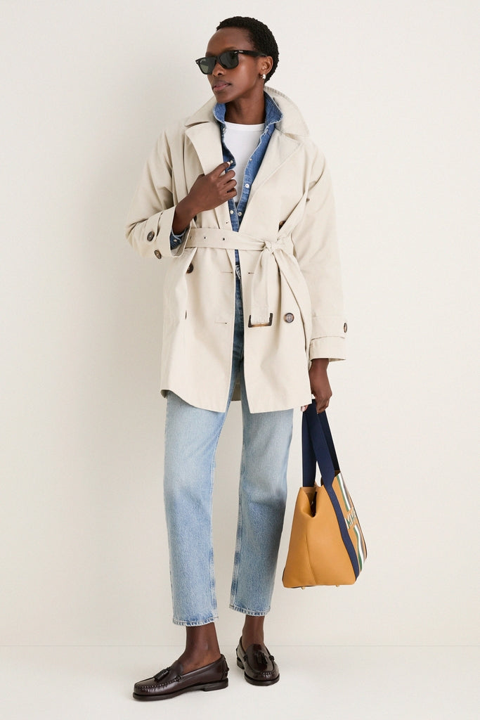 ジャケット・アウター barbour trench coat 46 Mist Adare Trench Showerproof Jacket | Barbour