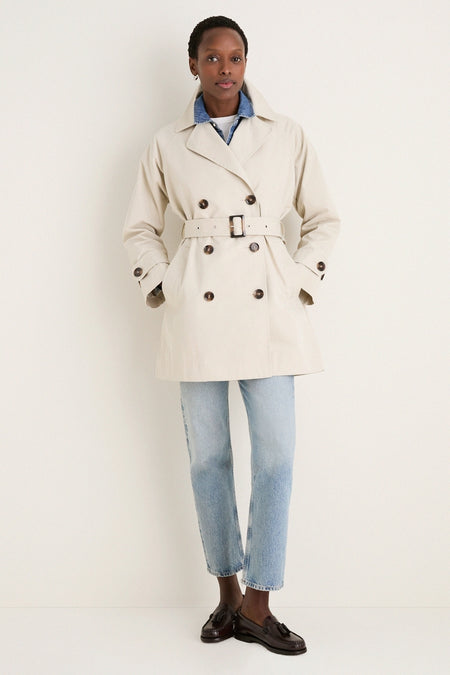 Mist Adare Trench Showerproof Jacket