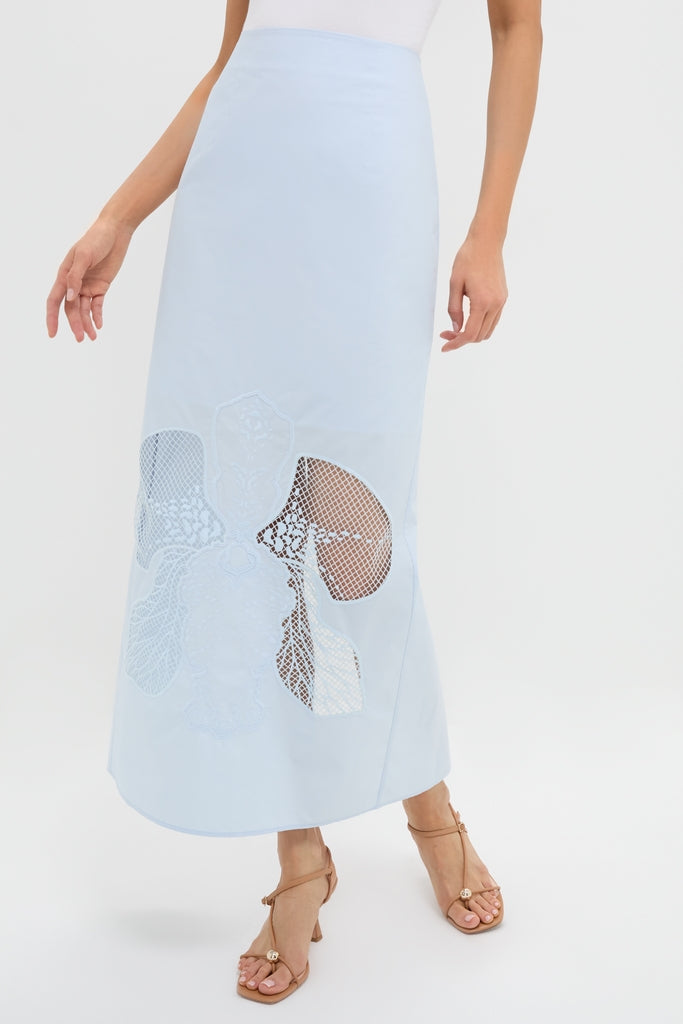 Blue Tint Leonie Midi Skirt