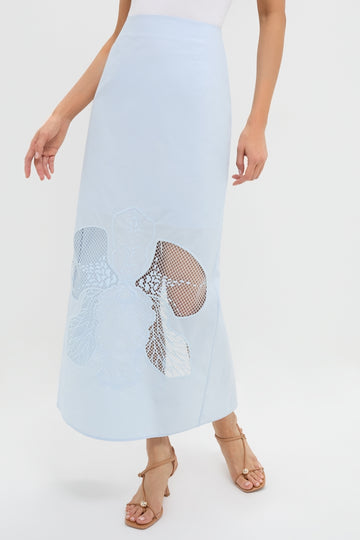 Blue Tint Leonie Midi Skirt
