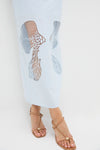 Blue Tint Leonie Midi Skirt