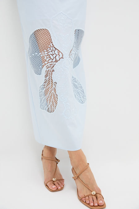 Blue Tint Leonie Midi Skirt