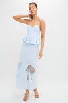 Blue Tint Leonie Midi Skirt