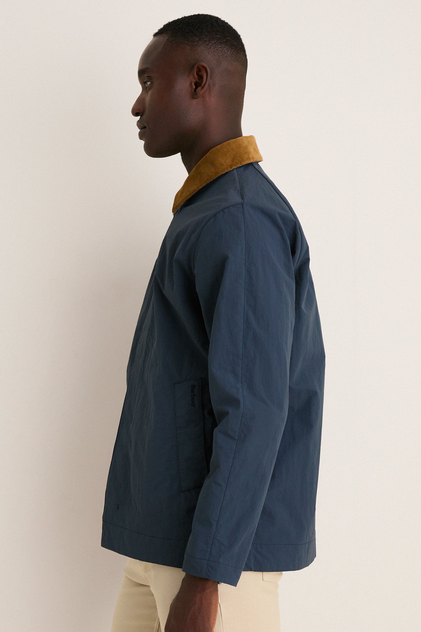 Men's Navy Short Rokig Showerproof Jacket