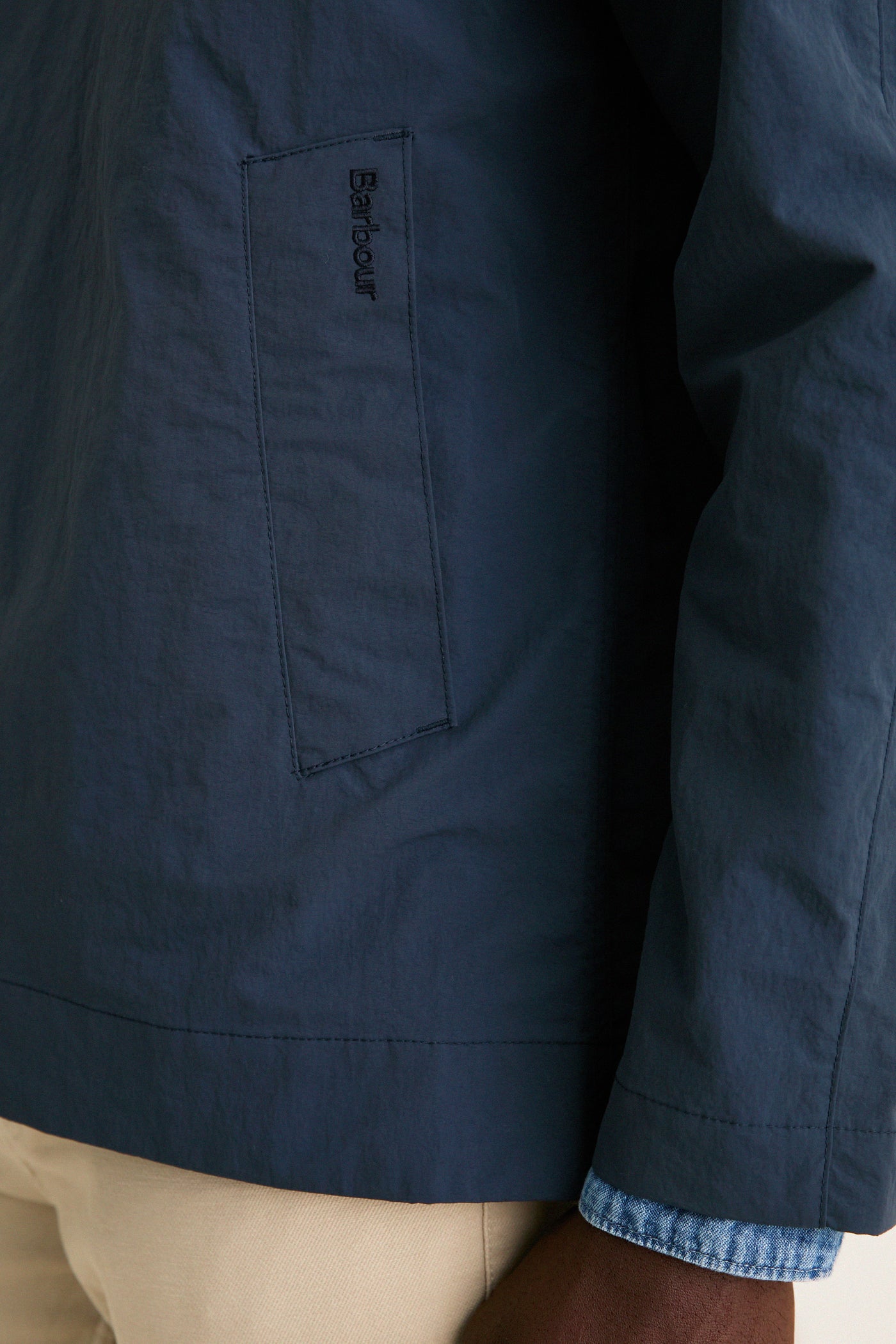 Men's Navy Short Rokig Showerproof Jacket