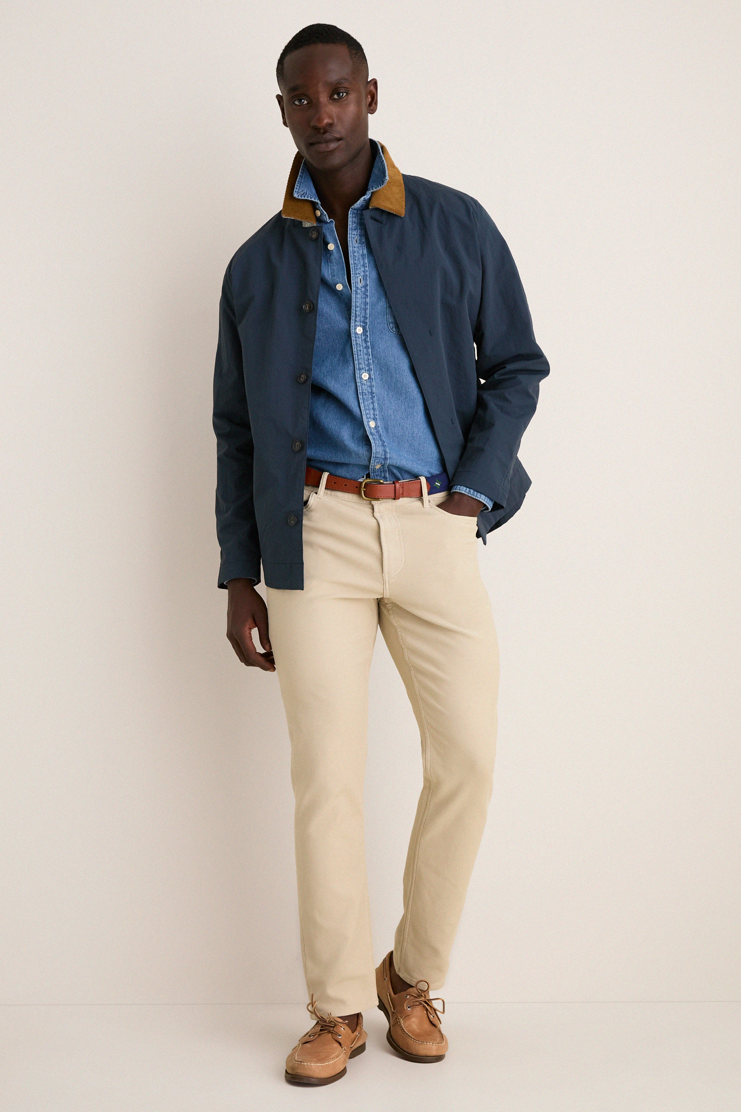 Men's Navy Short Rokig Showerproof Jacket | Barbour
