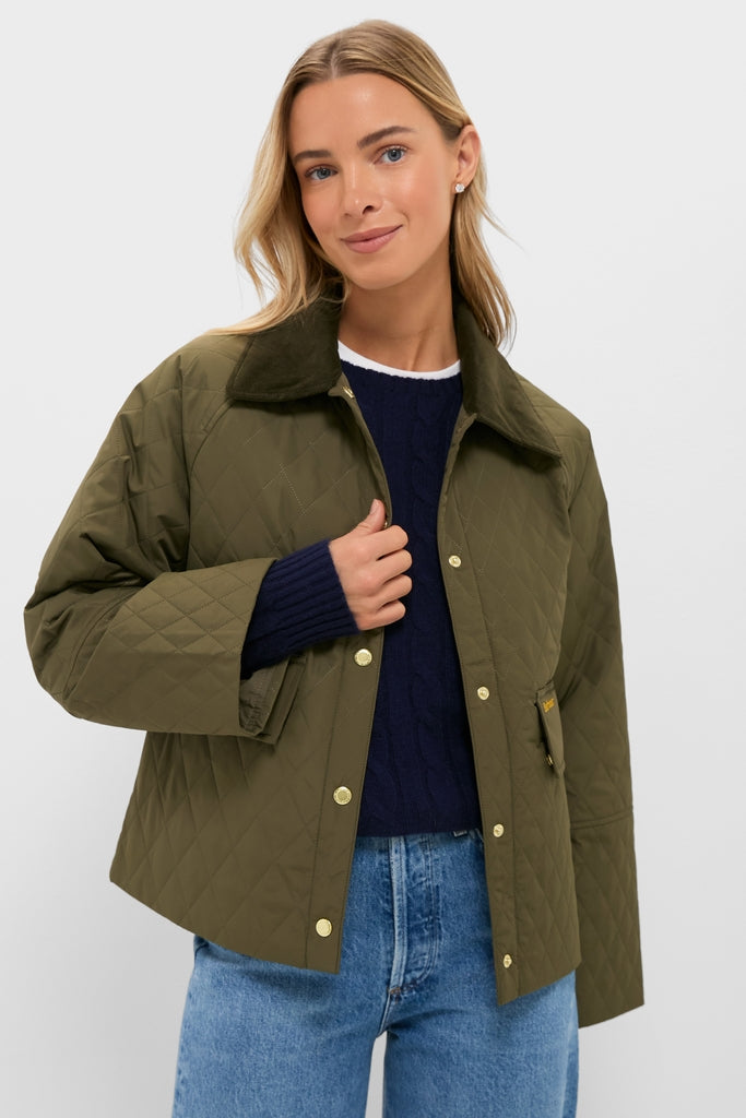 Ivy Green Kirby Quilted Jacket | Barbour