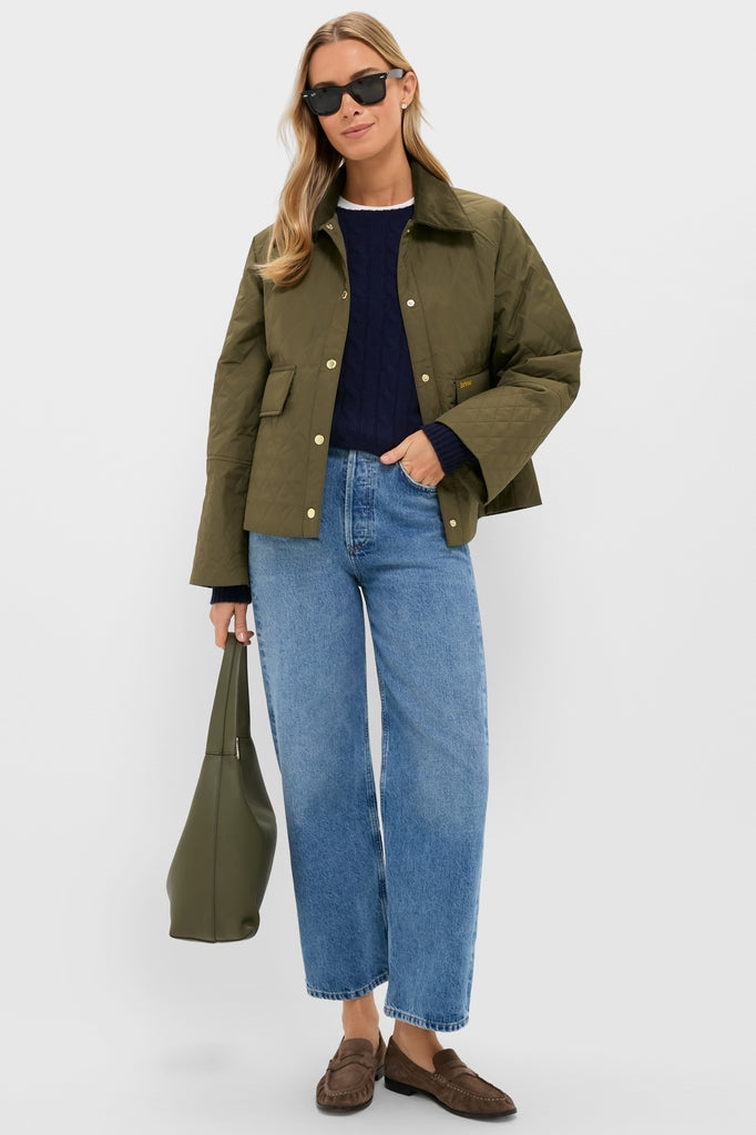 ユ*ウ様 Barbour オリーブグリーン ジャケット 34サイズ Ivy Green Kirby Quilted Jacket | Barbour