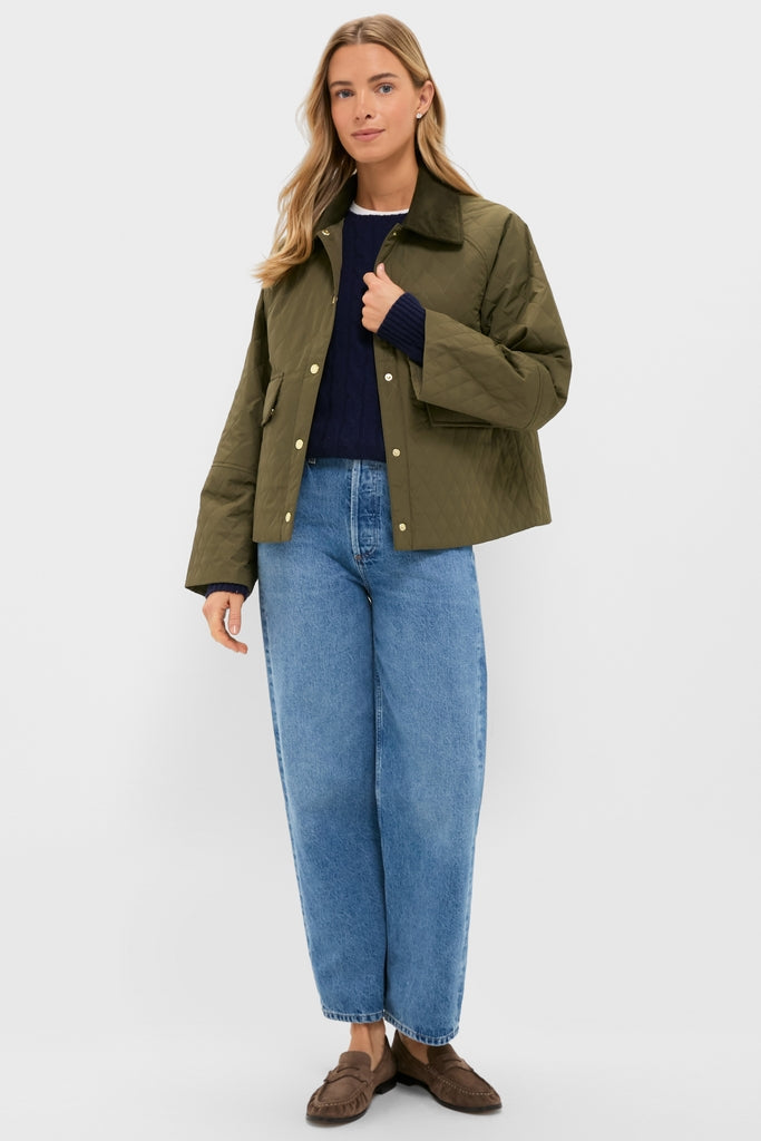 Ivy Green Kirby Quilted Jacket | Barbour