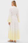 Limoncella Vespara Wide Sleeve Maxi Smock Dress