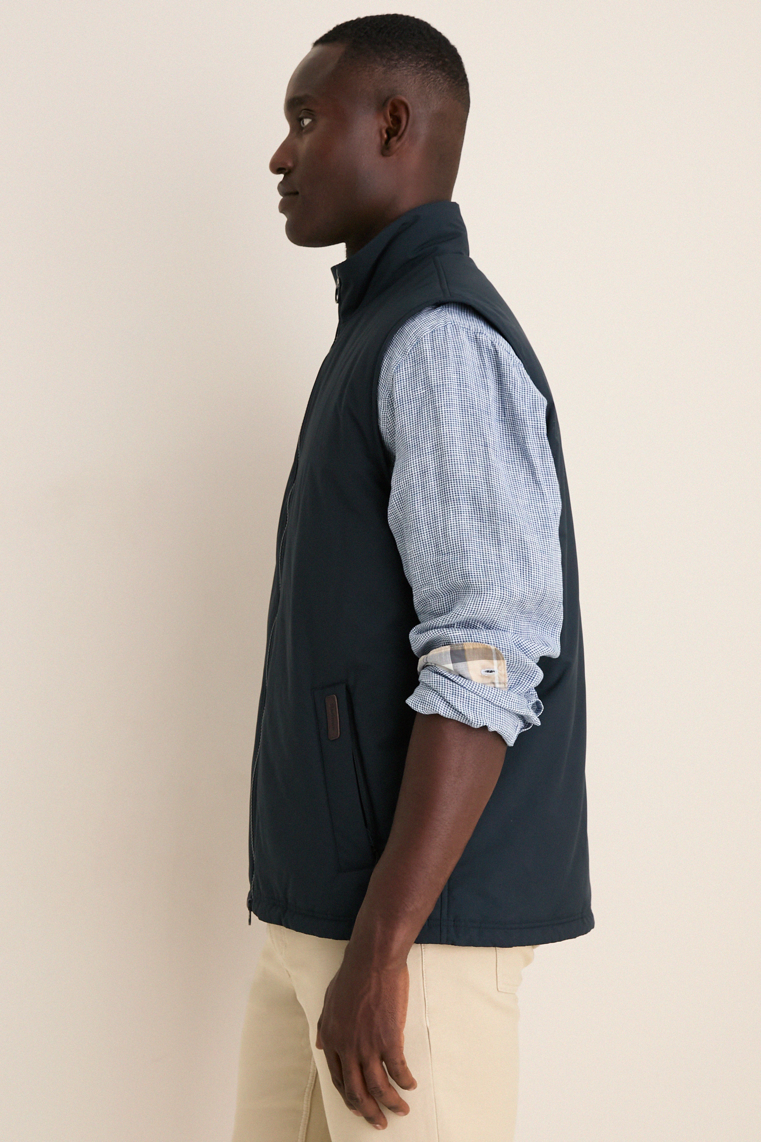 Men's Navy Hepscott Gilet | Barbour